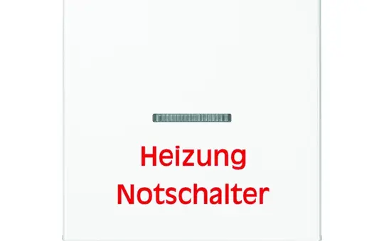 JUNG A590HWW beschr. Kontrollwippe Serie A 1-fach, Heizung | alpinweiß