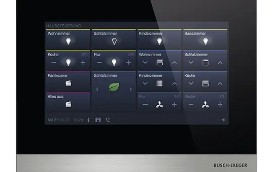 BUSCH-JAEGER H8236-4B-03 Touchpanel IP touch LAN/WLAN | schwarz | 7 Zoll