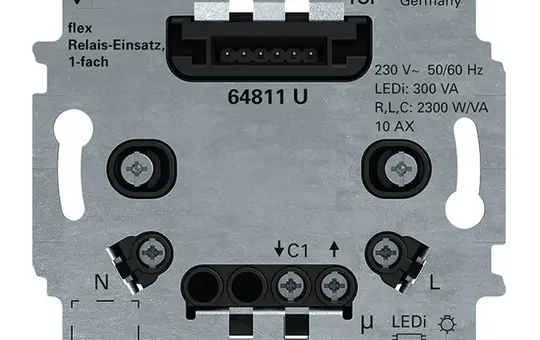 BUSCH-JAEGER 64811U Relais-Einsatz flextronics 1-fach