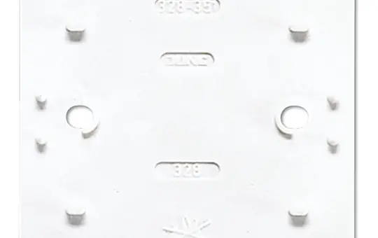 JUNG 328WW Bodenplatte Serie AP 600 1-fach | alpinweiß