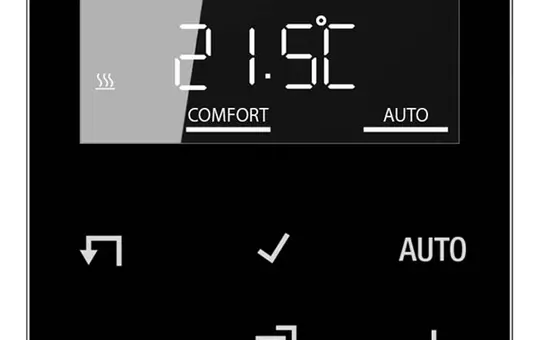 JUNG A1790DSW Display zur Raumtemperaturregelung Serie A/AS Standard | schwarz