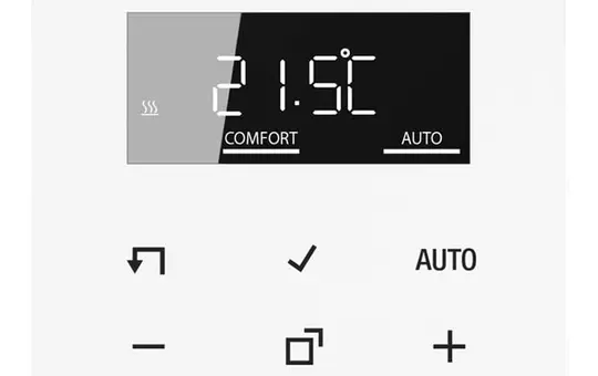 JUNG CD1790DWW Display zur Raumtemperaturregelung Serie CD Standard | alpinweiß