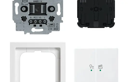BUSCH-JAEGER 62851UJ-84-WL Dimmer-Set flex Future studioweiß
