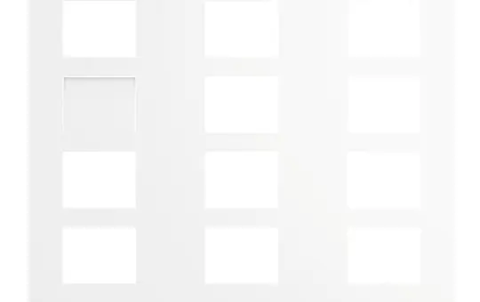 BUSCH-JAEGER 413812CF-W-03 Frontplatte Video Welcome Gr. 3/4 | weiß