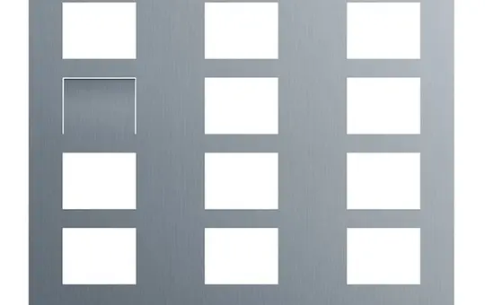 BUSCH-JAEGER 413812CF-S-03 Frontplatte Video Welcome Gr. 3/4 | edelstahl