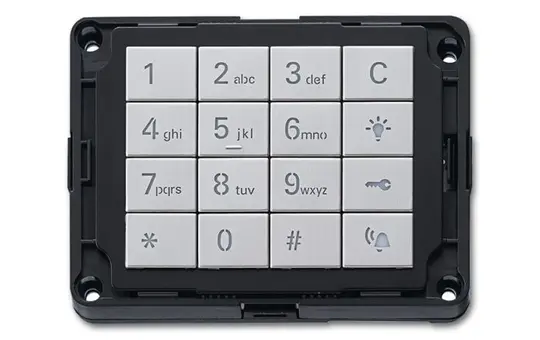 BUSCH-JAEGER 83171-660-101 Erweiterungsmodul Welcome Tastaturmodul, standalonefähig | edelstahl