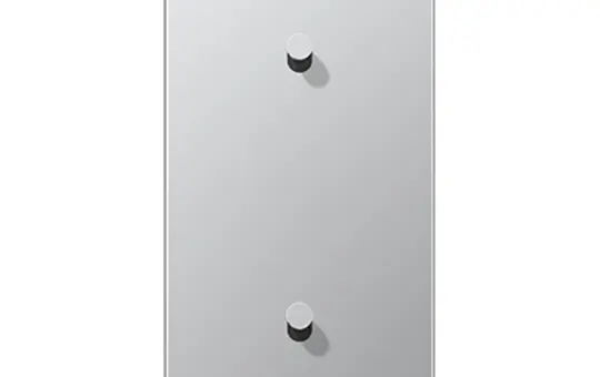 JUNG AL12-20K0 Abdeckung Kipphebel "Kegel" Serie LS 2-fach, 2x1 Hebel, senkrecht | aluminium