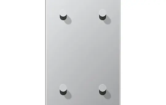 JUNG AL12-25K0 Abdeckung Kipphebel "Kegel" Serie LS 2-fach, 2x2 Hebel, senkrecht | aluminium