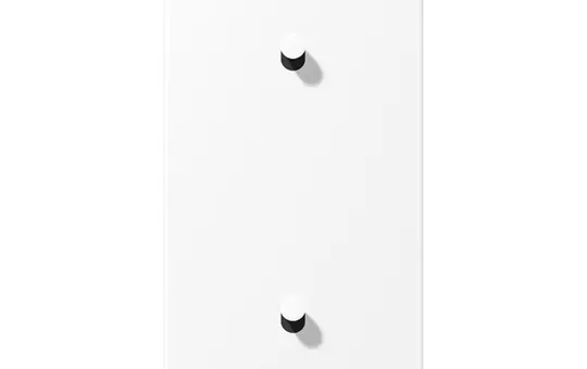 JUNG AL12-20WWMK07 Abdeckung Kipphebel "Kegel" Serie LS 2-fach, 2x1 Hebel, senkrecht | schneeweiß matt