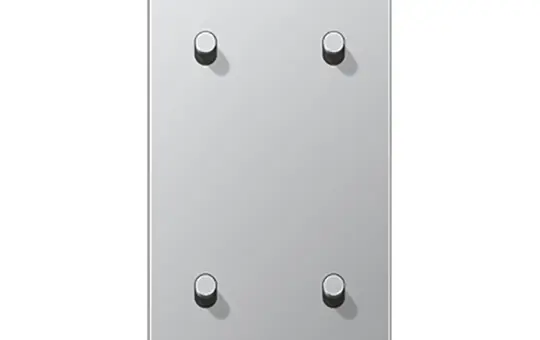 JUNG AL12-25R0 Abdeckung Kipphebel "Zylinder" Serie LS 2-fach, 2x2 Hebel, senkrecht | aluminium