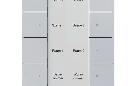 BUSCH-JAEGER SB-F-8.0.11-83 f@h-Tastsensor tenton 8-fach | alusilber