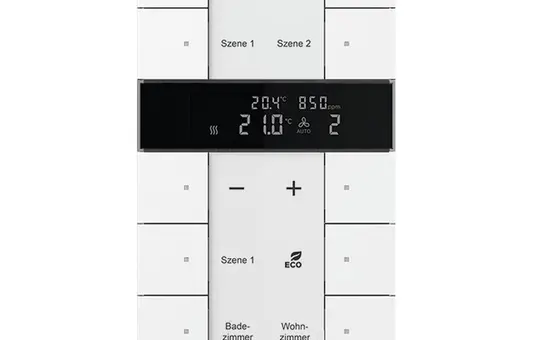 BUSCH-JAEGER SBC-F-10.0.11-84 f@h-Tastsensor tenton 10-fach, RTR, VOC, Feuchte | studioweiß