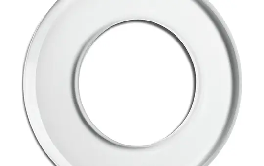 THPG Abdeckrahmen Weißglas 