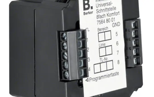 BERKER 75648001 KNX-Tasterinterface 8-fach, Komfort