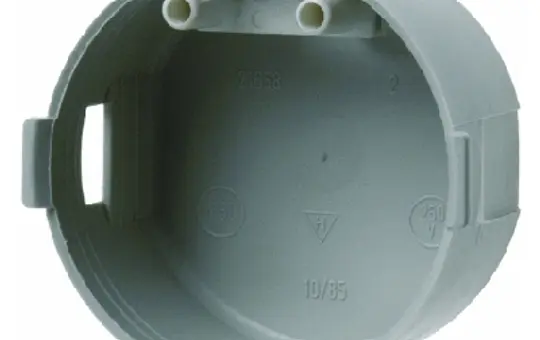 BERKER 9182001 Berührungsschutzdose Integro Flow 1-fach, flach, Zugentlastung | Ø 45 mm