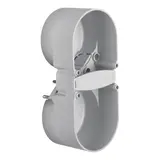 BERKER 9191502 Berührungsschutzdose Integro Flow 2-fach, 2 Zugentlastungen | Ø 45 mm
