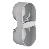 BERKER 9191501 Berührungsschutzdose Integro Flow 2-fach, Zugentlastung | Ø 49 mm
