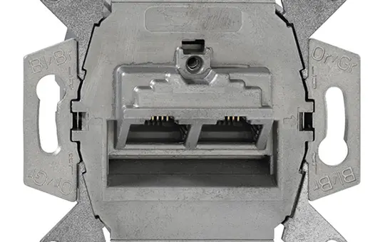 BUSCH-JAEGER 0218/12-101 Netzwerkdose 2-fach, Cat.6a