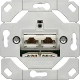 GIRA 245200 Netzwerkdose 2-fach, Cat.6a