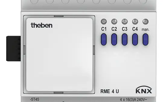 THEBEN RME 4 U KNX-Schaltaktor MIX 4-fach, Erweiterungsmodul