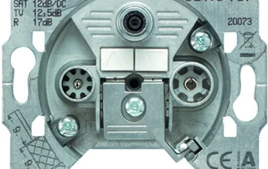 JUNG GDA313F Antennendose 3-fach, TV, Durchgang, 3 dB