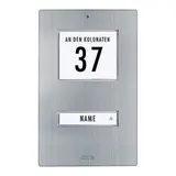 M-E 41065 Klingeltaster 1-fach, beleuchtet | edelstahl gebürstet