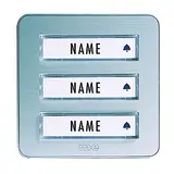 M-E 40656 Klingeltaster 3-fach | silber