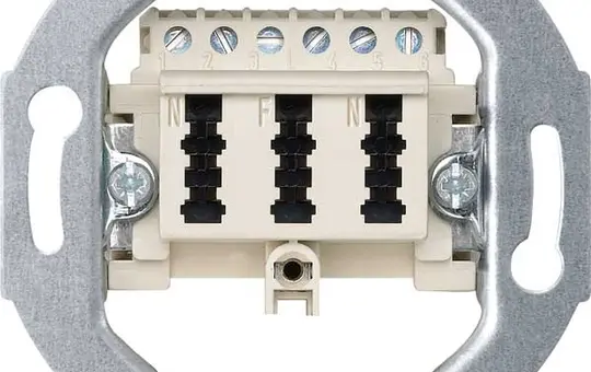 MERTEN 465236 Telefondose 3x6 NFN