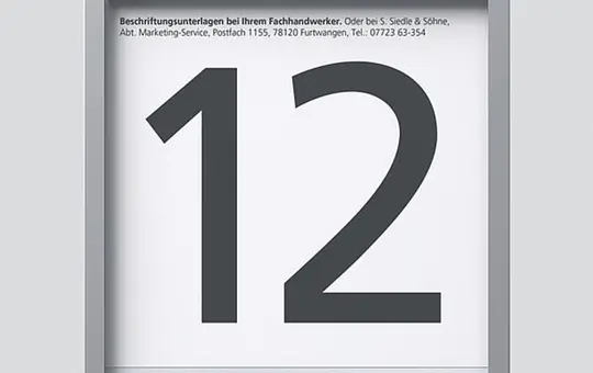 SIEDLE IM 612-0 SM Info-Modul für In-Home-Bus Kassette, Beschriftung | silber metallic