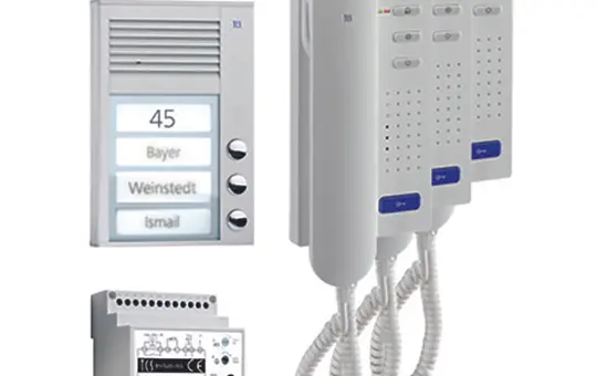TCS PPA03-EN/02 Türsprechanlagen-Set Aufputz PPA 3-fach, Haustelefone