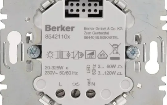 BERKER 85421100 Tastdimmer 1-fach, RLC, LED, 3-100 W