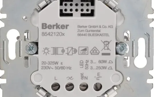 BERKER 85421200 Tastdimmer 1-fach, RLC, LED, 3-250 W