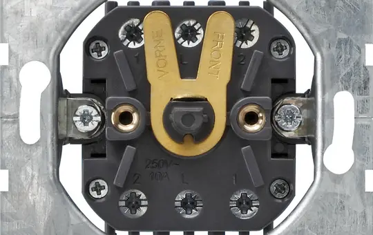 GIRA 015700 Jalousie-Drehtaster 2-polig, für Drehgriff