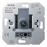 GIRA 118100 Drehdimmer R, 1000 W, Druck-Wechselschalter