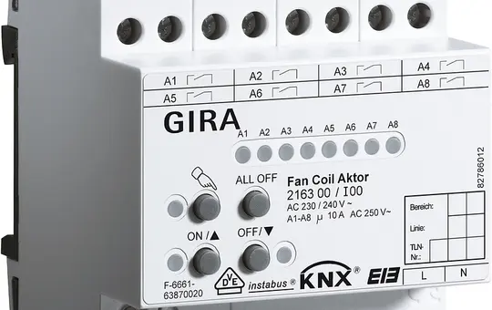 GIRA 216300 KNX-Fan-Coil-Aktor 6-fach