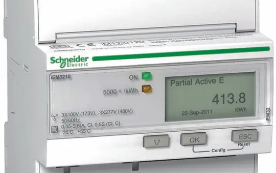 SCHNEIDER A9MEM3210 Energiezähler 3-phasig 5 A, S0, MID