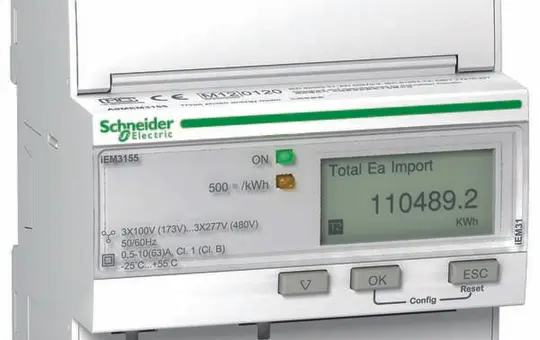 SCHNEIDER A9MEM3155 Energiezähler 3-phasig 63 A, Modbus, MID