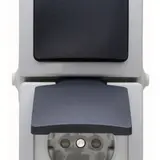 KOPP 138556008 Aufputz-Kombination IP44 NAUTIC 1-fach, senkrecht, Wechselschalter