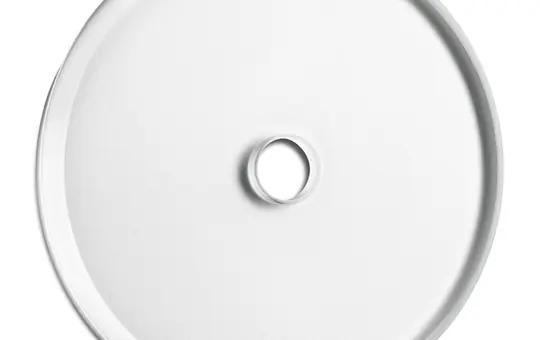 THPG 100610 Abdeckrahmen Weißglas Mittelteil für Drehschalter