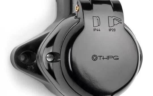 THPG 100937 Feuchtraum AP Steckdose Bakelit französisch