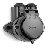 THPG 100939 Feuchtraum AP Steckdose Bakelit französisch Doppeleingang