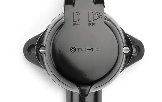 THPG 100938 Feuchtraum AP Steckdose Bakelit französisch Durchgang