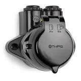 THPG 100830 Feuchtraum AP Steckdose Bakelit Schuko Doppeleingang