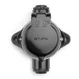 THPG 100829 Feuchtraum AP Steckdose Bakelit Schuko Durchgang