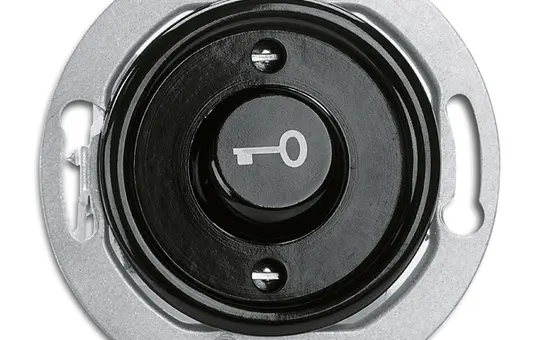 THPG 173057 Wipptaster mit Beschriftung Bakelit Schließer, Schlüssel