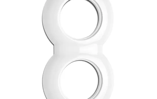 THPG 173090 Abdeckrahmen Porzellan 2-fach