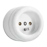 THPG 100062 Aufputz-Steckdose Duroplast französisch/belgisch