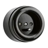 THPG 100063 Aufputz-Steckdose Bakelit französisch/belgisch