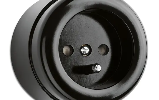 THPG 100063 Aufputz-Steckdose Bakelit französisch/belgisch