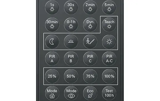 GIRA 238200 IR-Fernbedienung für Präsenzmelder Inbetriebnahme